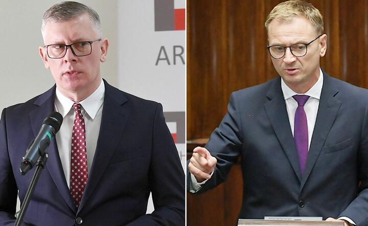 Sławomir Cenckiewicz i Sławomir Nitras / autor: TVP Info