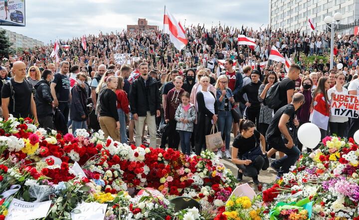 Kolejny dzień protestów na Białorusi / autor: PAP/EPA/STR