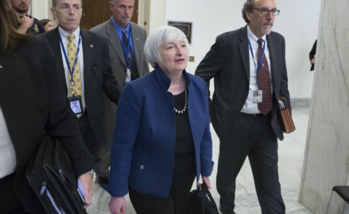 Prezes Fed Janet Yellen w Kongresie , fot. PAP/EPA/Michael Reynolds