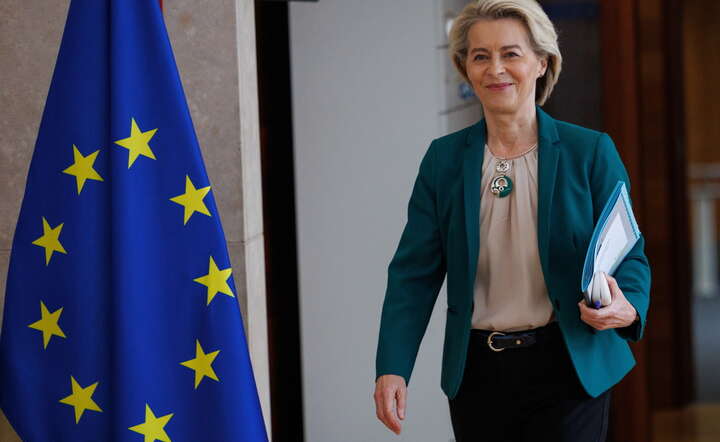 Szefowa Komisji Europejskiej Ursula von der Leyen / autor: OLIVIER MATTHYS/EPA/PAP 