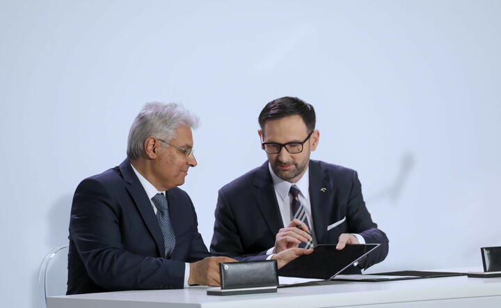 Mohammed Y. Al Qahtani i Daniel Obajtek / autor: PAP