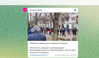 Rosjanie strzelają do... antywojennego protestu!
