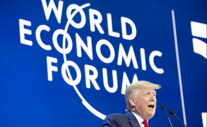 Dziś swoje wystąpienia Trump poświęcił sytuacji w USA / autor: PAP/EPA/