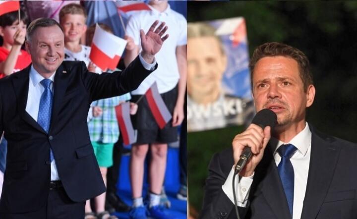 Andrzej Duda, Rafał Trzaskowski / autor: PAP, edycja Fratria