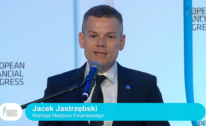szef KNF Jacek Jastrzębski / autor: screen/efcongress.com