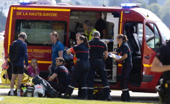 atak nożownika we Francji / autor: PAP/EPA/GREGORY YETCHMENIZA