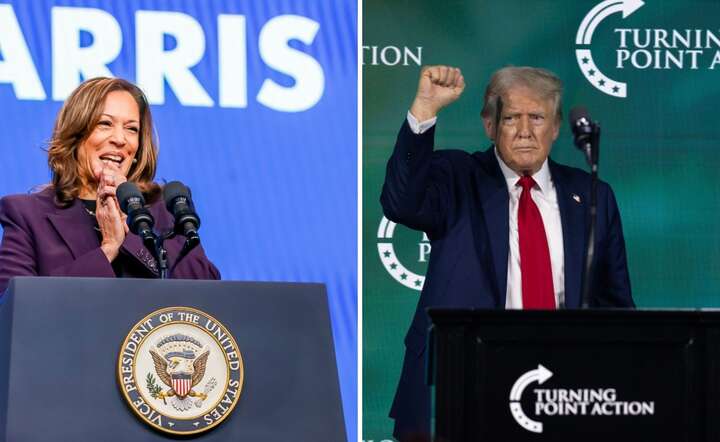 Rywale. Kamala Harris i Donald Trump / autor: EPA/PAP