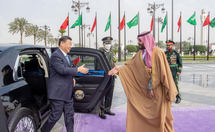 Xi Jinping i Mohammed bin Salman / autor: PAP/EPA