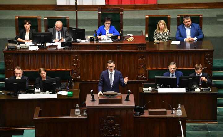 Mateusz Morawiecki w Sejmie / autor: PAP