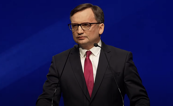 Zbigniew Ziobro podczas konwencji Suwerennej Polski / autor: Screen/YouTube