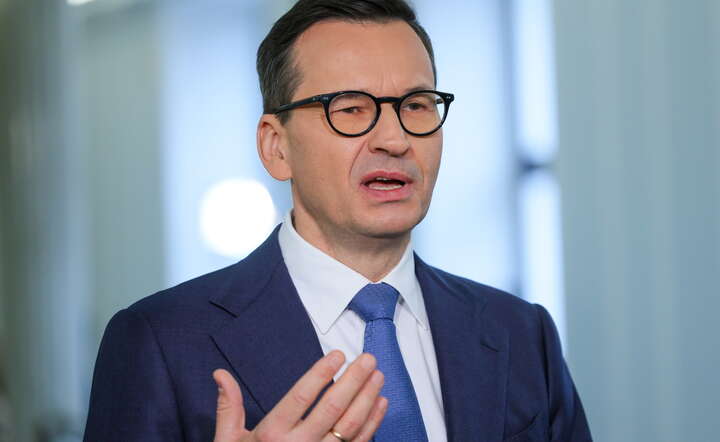  Poseł PiS Mateusz Morawiecki na konferencji prasowej / autor: PAP/Rafał Guz