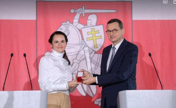 Przekazanie kluczy do Domu Białoruskiego w Warszawie. / autor: Krystian Maj/KPRM