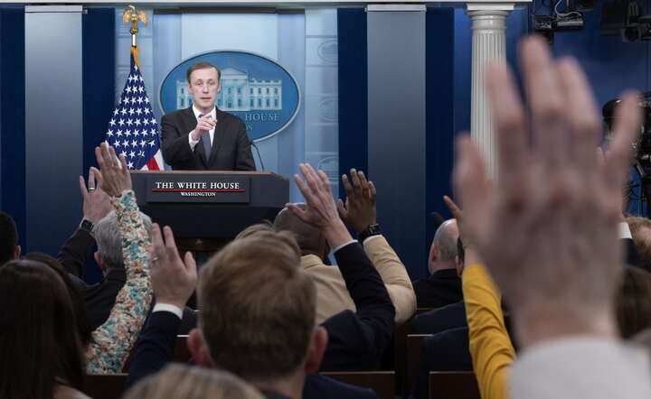 Doradca prezydenta USA ds. bezpieczeństwa narodowego Jake Sullivan / autor: Fot. Tom Brenner/EPA/PAP