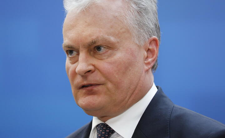 prezydent Litwy Gitanas Nauseda / autor: PAP/EPA/JULIEN WARNAND
