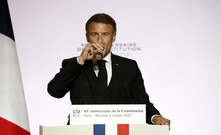 Prezydent Francji Emmanuel Macron / autor: PAP