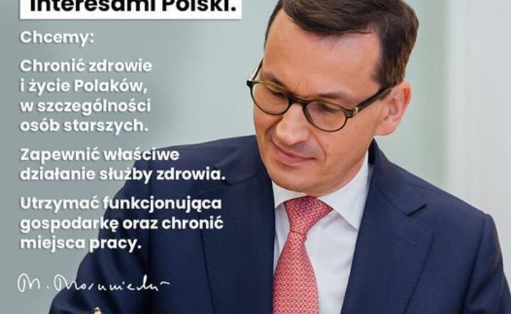 premier Mateusz Morawiecki / autor: Facebook