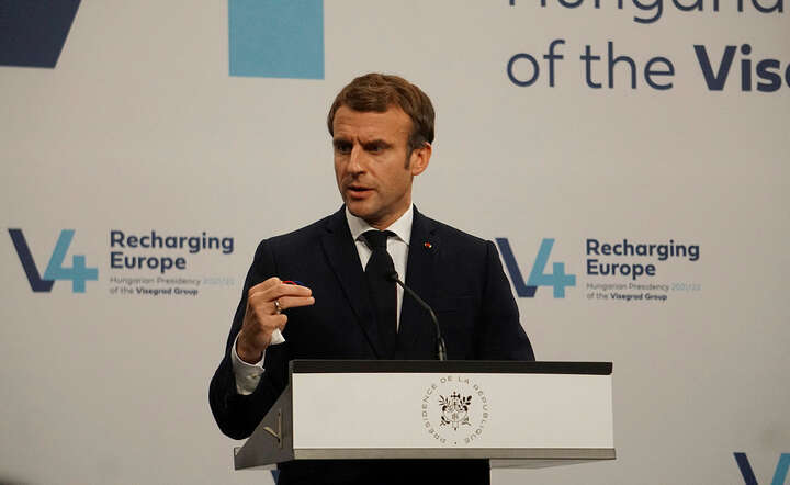 Prezydent Francji Emmanuel Macron  / autor: Fratria
