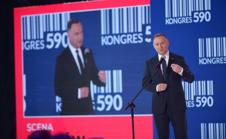 Prezydent RP Andrzej Duda / autor: PAP/Marcin Obara