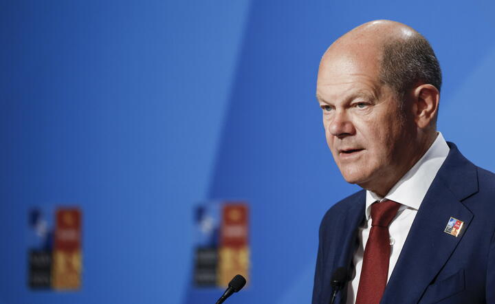 Kanclerz Niemiec Olaf Scholz / autor: PAP/EPA/SERGIO PEREZ