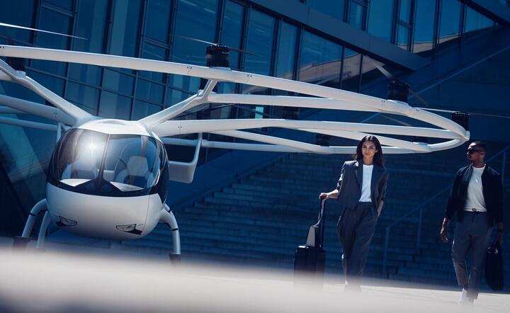 Takie powietrzne wehikuły taxi mają pojawić się nad Paryżem może nawet w 2024 r. / autor: materiały prasowe Volocopter