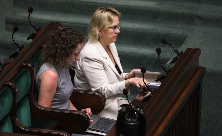 Minister Anna Moskwa w sejmie / autor: PAP/Tomasz Gzell