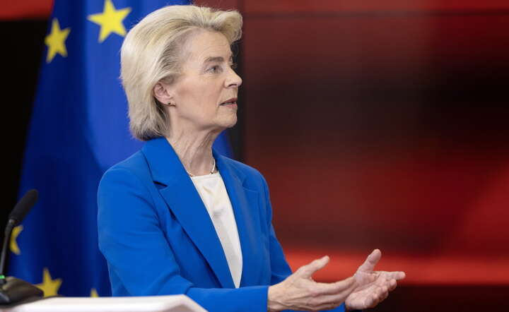 Przewodnicząca Komisji Europejskiej Ursula von der Leyen, 2 października 2026 / autor: PAP/EPA/GEORGI LICOVSKI