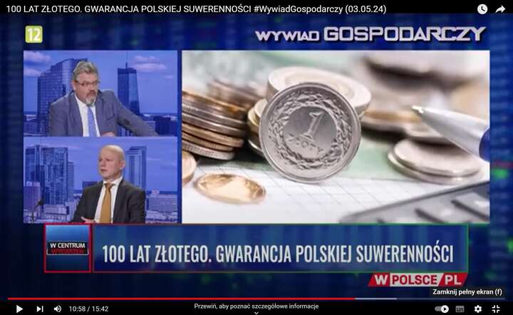 Gościem „Wywiadu Gospodarczego” telewizji wPolsce.pl  u red. Macieja Wośko był Paweł Szałamacha, członek zarządu NBP / autor: YT / wPolsce.pl