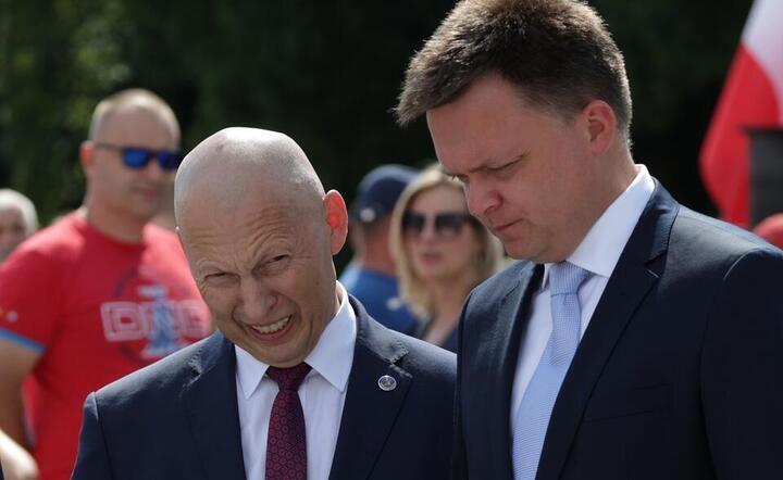 generał Mirosław Różański i Szymon Hołownia / autor: Fratria