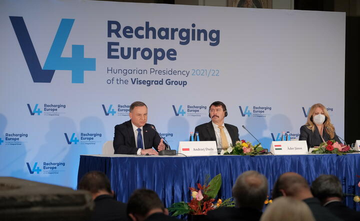 Andrzej Duda, Janos Ader, Zuzana Czaputova / autor: PAP/EPA