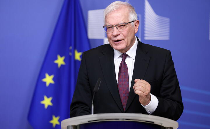 wysoki przedstawiciel Unii ds. zagranicznych Josep Borrell / autor: PAP/EPA/KENZO TRIBOUILLARD / POOL