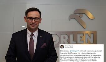 Obajtek składa wniosek do CBA ws. kontroli jego majątku