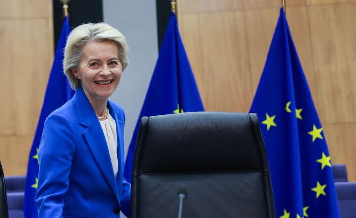 Szefowa Komisji Europejskiej Ursula von der Leyen / autor: PAP/EPA/OLIVIER HOSLET 