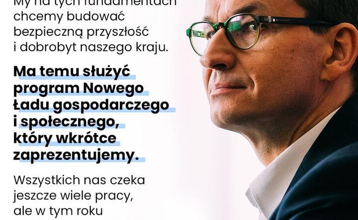Post Mateusza Morawieckiego / autor: Fratria