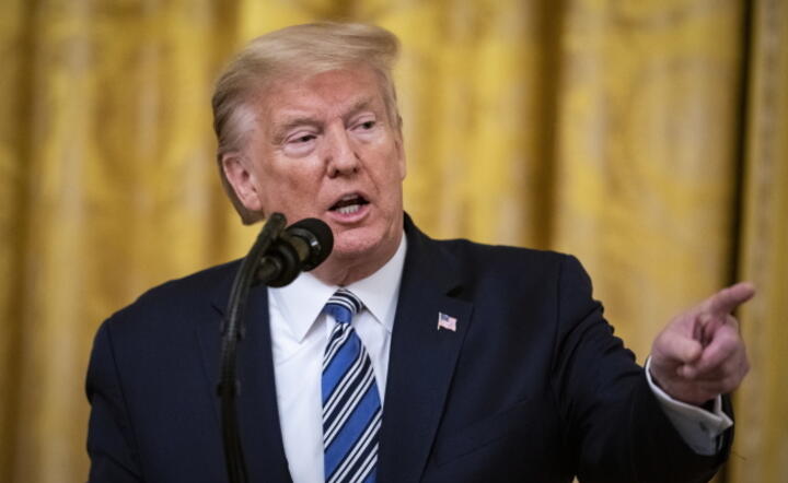 Prezydent Donald Trump chwali się liczbą przeprowadzonych testów / autor: PAP/EPA/Al Drago / POOL