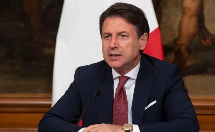 Premier Włoch Giuseppe Conte / autor: PAP/EPA/CLAUDIO PERI / POOL