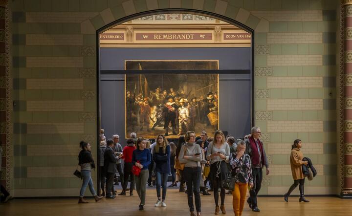 Rijkmuseum. Straż nocna w tle / autor: pixabay.com