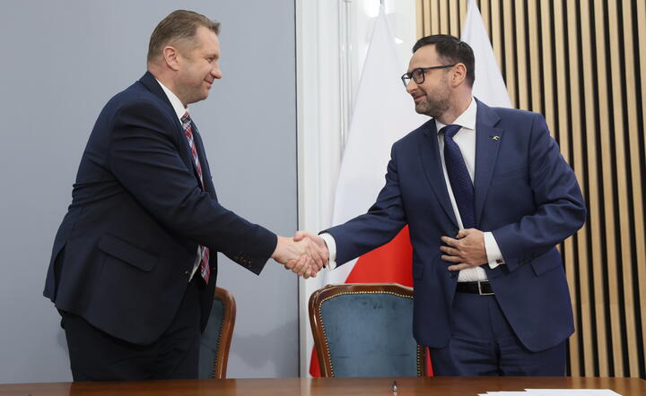 Minister Przemysław Czarnek i prezes PKN Orlen Daniel Obajtek / autor: pap
