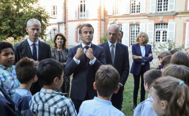 Emmanuele Macron / autor: PAP/EPA/LUDOVIC MARIN / POOL
