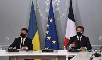 Macron, Merkel i Zełenski wezwali Rosję do wycofania wojsk