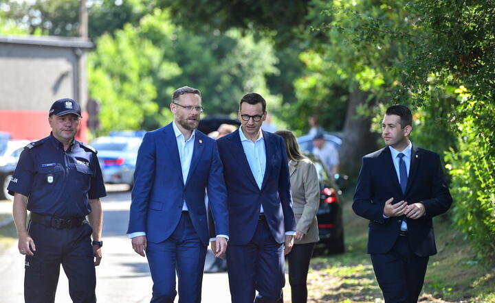 Mateusz Morawiecki w Brojcach / autor: PAP