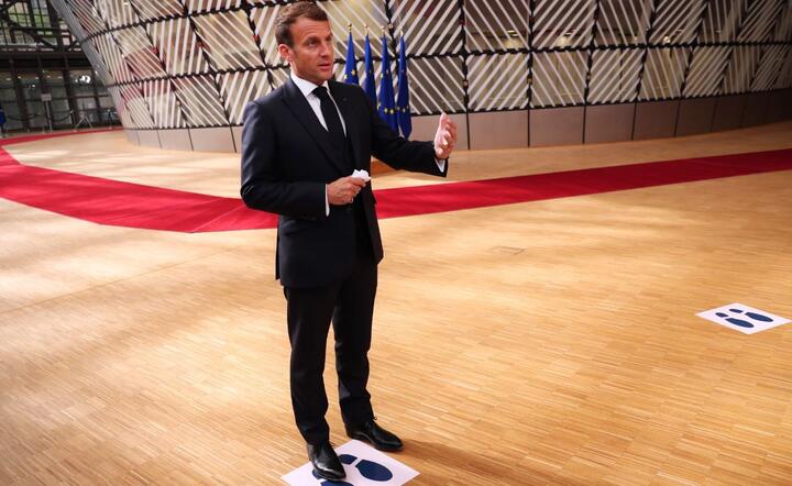 Prezydent Francji Emmanuel Macron / autor: PAP/EPA/FRANCISCO / POOL