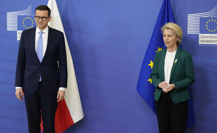 premier Mateusz Morawiecki i przewodnicząca KE Ursula von der Leyen / autor: fotoserwis PAP