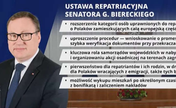 "1 mln Polaków może wrócić do kraju". Oto projekt Biereckiego
