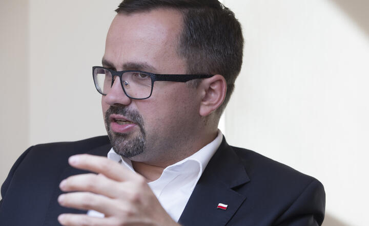 wiceminister, pełnomocnik rządu ds. CPK Marcin Horała / autor: Fratria