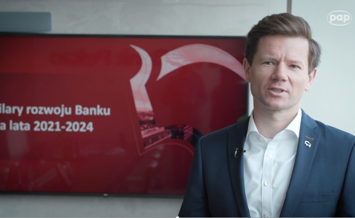 wiceprezes banku Pekao Marcin Gadomski / autor: PAP