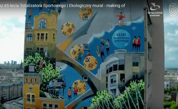 Mural Totalizatora Sportowego / autor: fot. YouTube