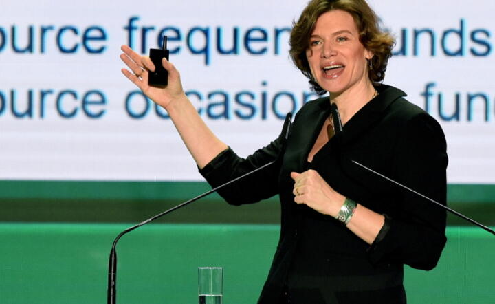 Profesor Ekonomii Innowacji i Wartości Publicznych londyńskiego University College Mariana Mazzucato podczas Kongresu Innowatorów Europy Środkowo-Wschodniej "Central Eastern Europe Innovators Summit", fot. PAP/Radek Pietruszka