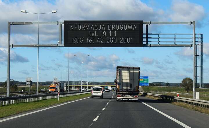 Odcinek płatnej autostrady A2 Nowy Tomyśl-Konin, którą zarządza Autostrada Wielkopolska / autor: Fratria /MK