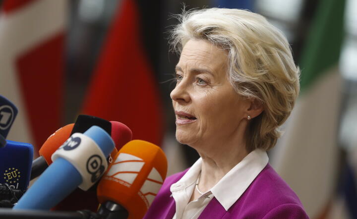 Przewodnicza Komisji Europejskiej Ursula von der Leyen / autor: PAP/EPA/STEPHANIE LECOCQ