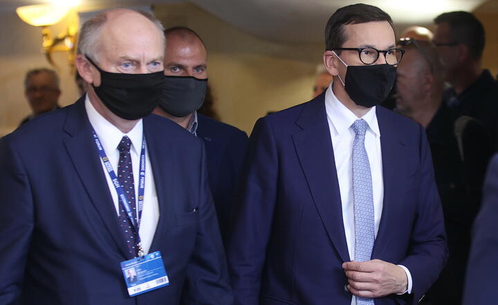 Mateusz Morawiecki, Denys Szmyhal / autor: PAP/Łukasz Gągulski